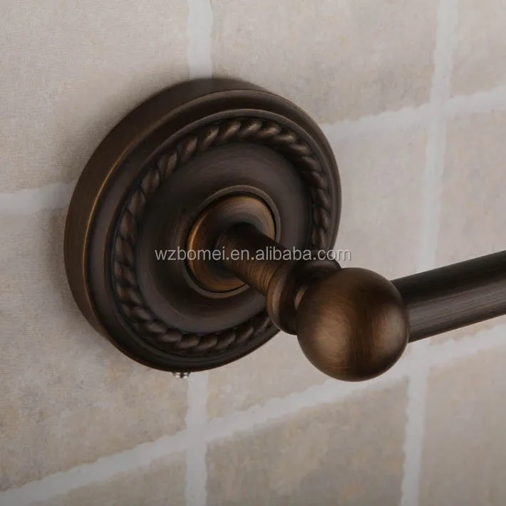 
American style brass antique bathroom accessories set single towel bar 