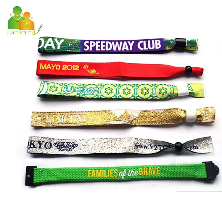 
New product LED woven wristband ,RFID woven fabric wristband from Dongguan Dongchuang 