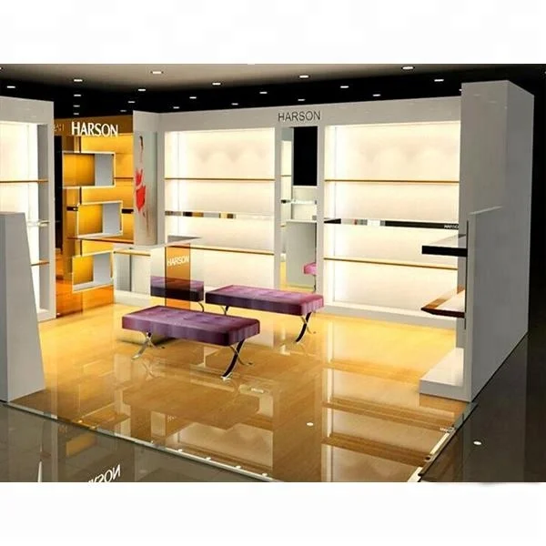 Modern custom made glass jewelry display showcase with lock