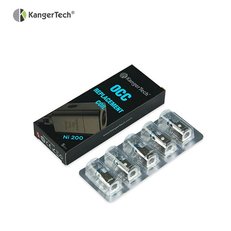 
Kangertech OCC Bottom Vertical Coil with Organic Cotton Replaceable OCC Ni200 Nickel 0.15 ohm Replacement Coil 