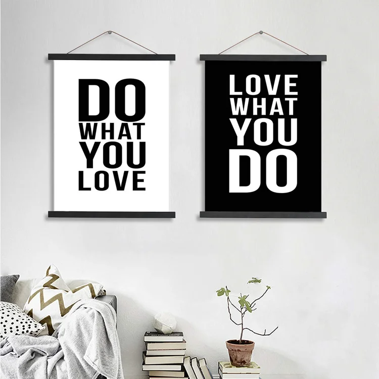 2019 Newest Handmade Minimalist Art Hanging Magnetic Poster Hanger Frame for Posters and Prints