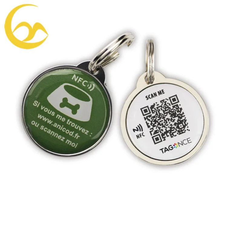 
Cheap Design Oem Dog Collar Qr Barcode Id nfc Dog Tag 