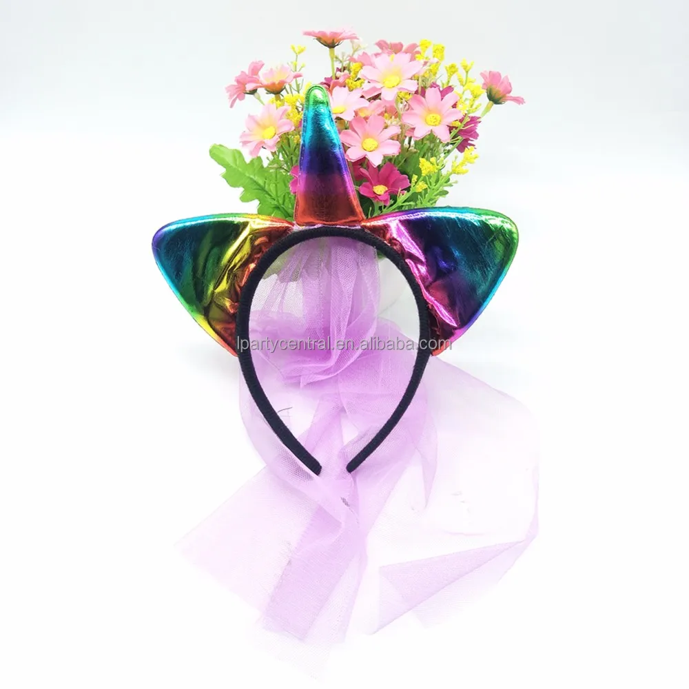 2018 New Design Little Pony Unicorn Headband For Kids Girl LP3194