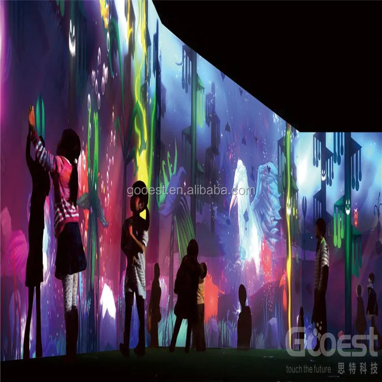 
indoor amusement park interactive projection wall gemes for kids, amusement park interactive 3d projection 
