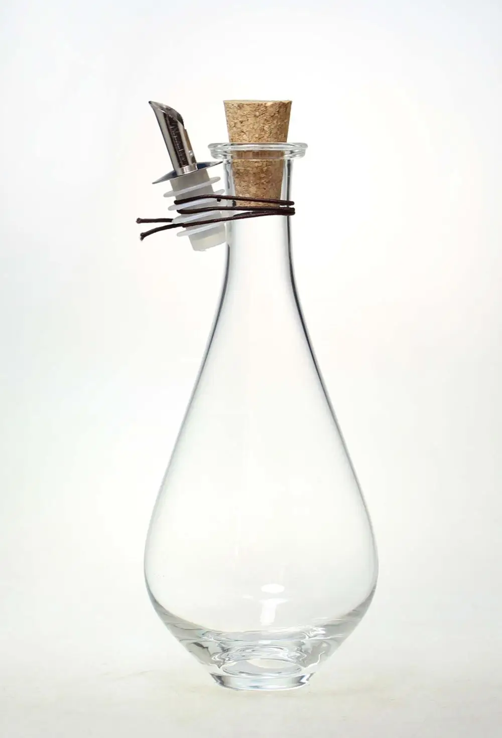 Hot Selling Handmade transparent Cooking Oil Glass Bottle with cork