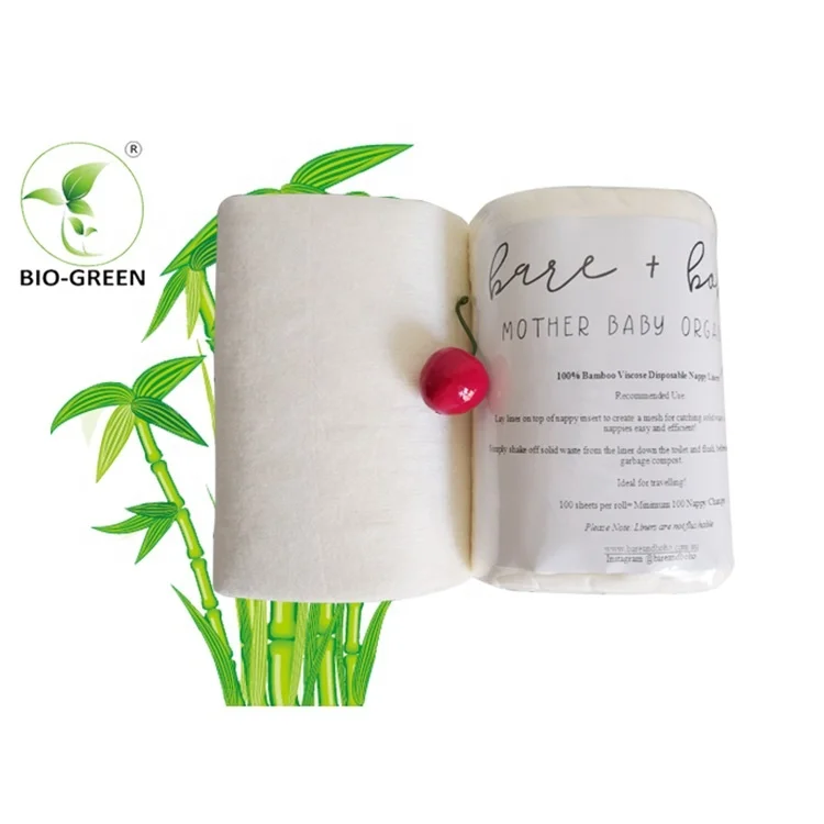 100% biodegradable and  fushable liner, disposable cloth diaper liner.