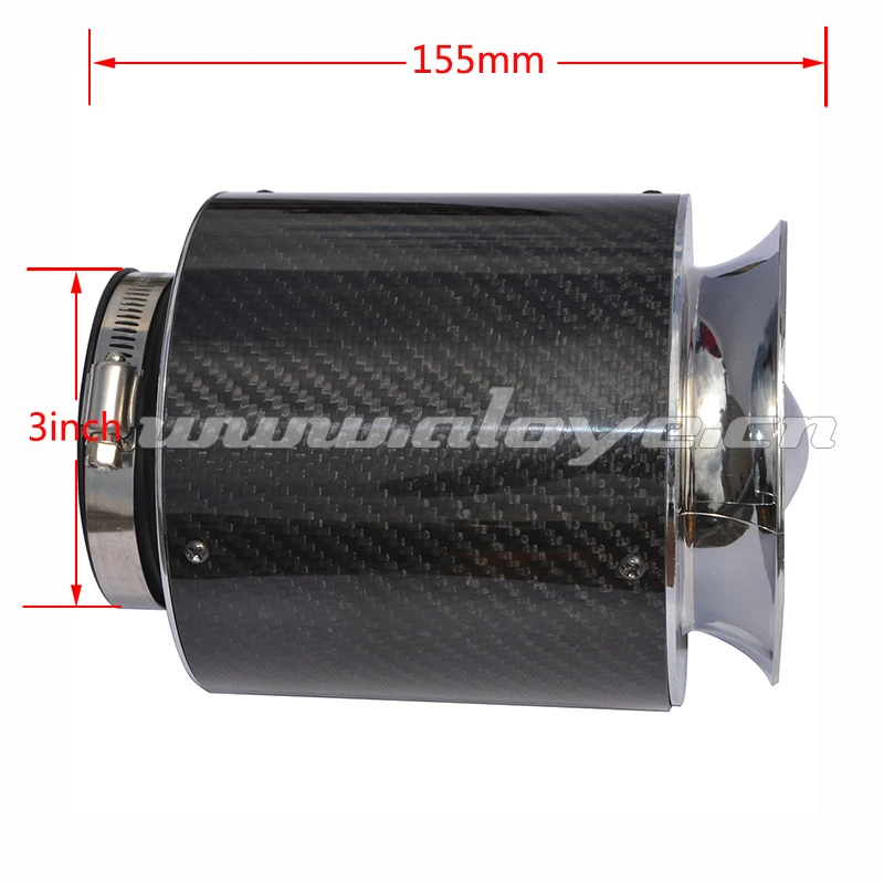 3inch Universal Racing Car Carbon Fiber Air Filter