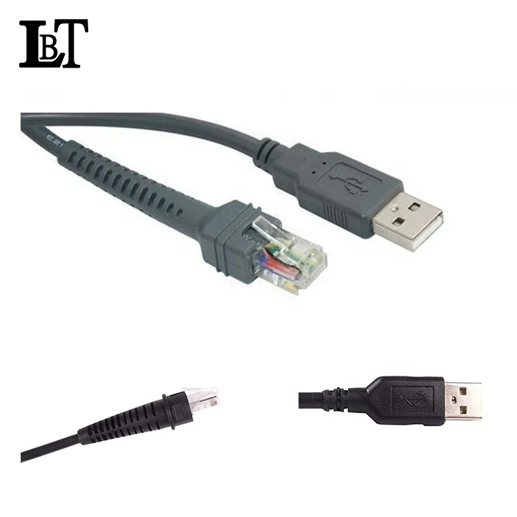  USB-кабель для Honeywell YJ3300 ручной лазерный сканер считывания штрих-кодов типа А на RJ45 6 футов 2