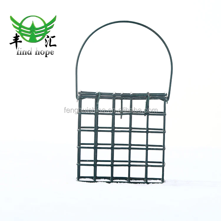 round metal bird feeder