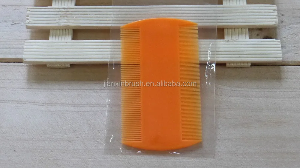 China factory colorful double sided plastic lice comb with wholesale price