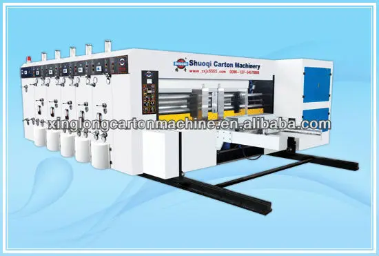 автоматическая флексо принтеров slotter и умереть для резки, коробки машина