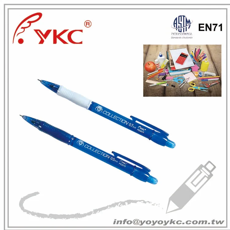 
Custom printed push type mechanical pencil 0.5 mm draft-matic automatic mini mechanical pencil 