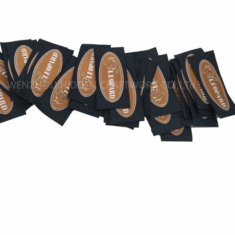 Custom Design Your Logo Garment Label Accessories Cheap Recycled Polyester Label Woven For Clothing