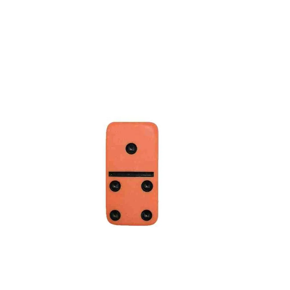 Современный индивидуальный кожаный набор, пластиковое оранжевое домино, черная точка