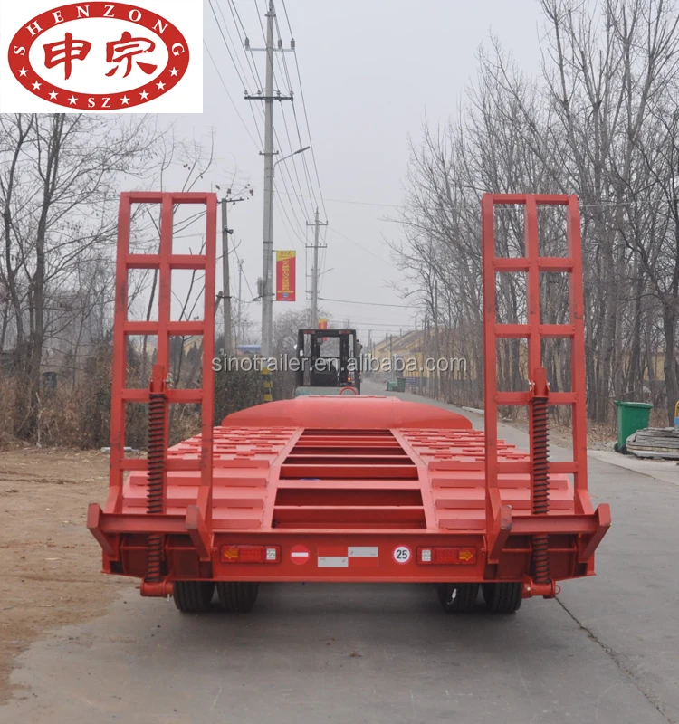 farm tractor transporter flatbed excavator trailer for sale