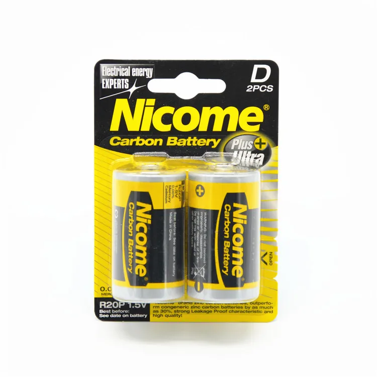 Hot sale R20P dry cell battery 1.5v um1 batteries zinc for flashlight torch