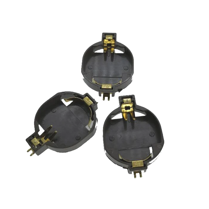 3v SMT SMD Copper or Ni Plated Round Battery Holder for CR2032 in Reel or Bulk packing