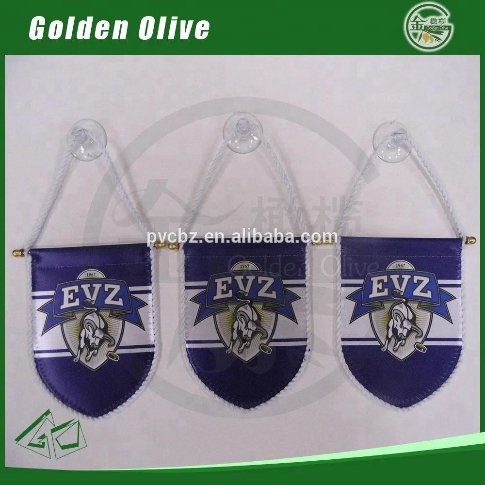 Factory supply sports team satin blank pennants