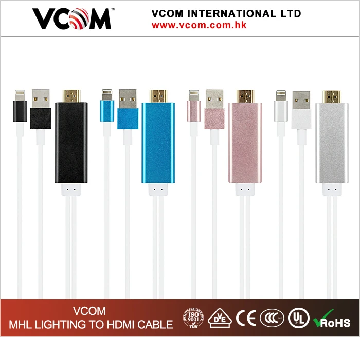 HDMI Кабель-Адаптер USB для Смартфонов на HDTV, Мхл в HDMI Кабель-Адаптер Для iPhone 7 Плюс