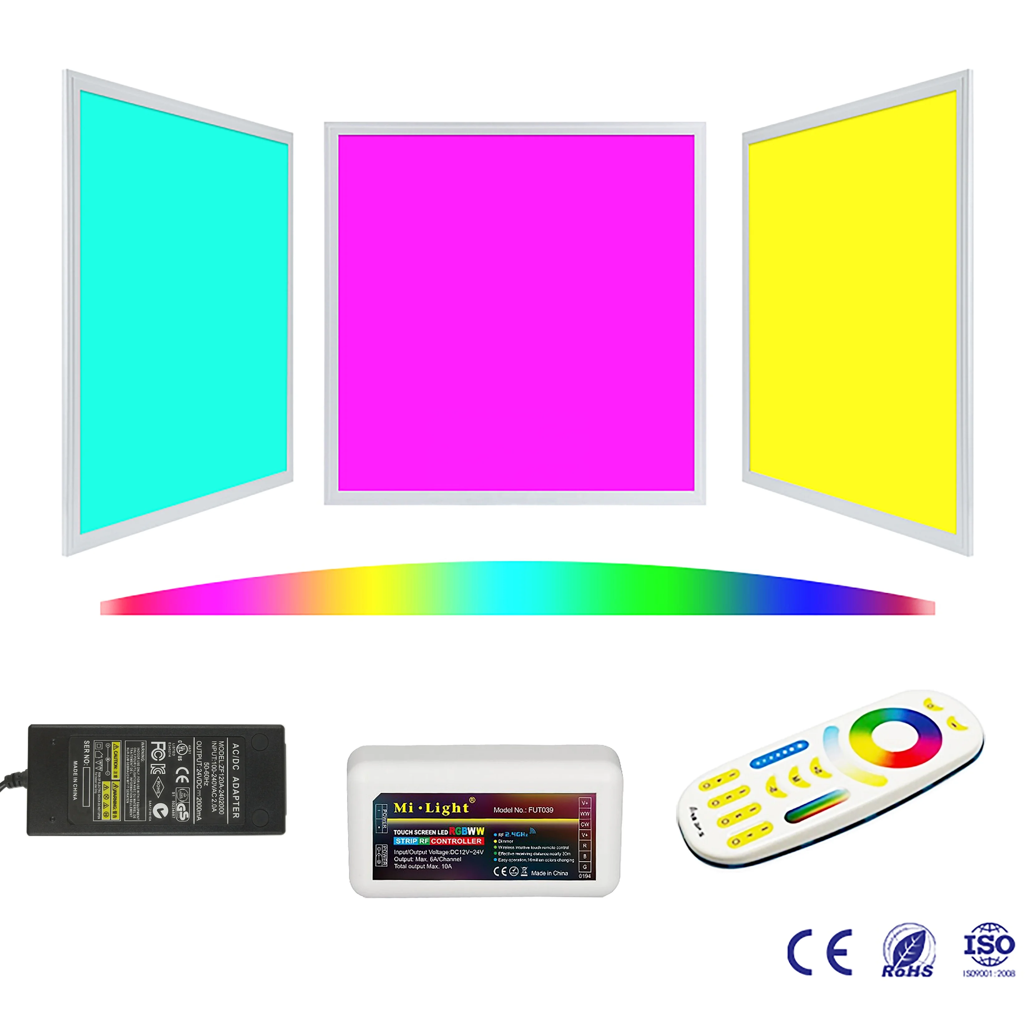 Square Color Changing RGBW led light panel 2x4 RGBW led light panel surface mounted RGBW led light panel
