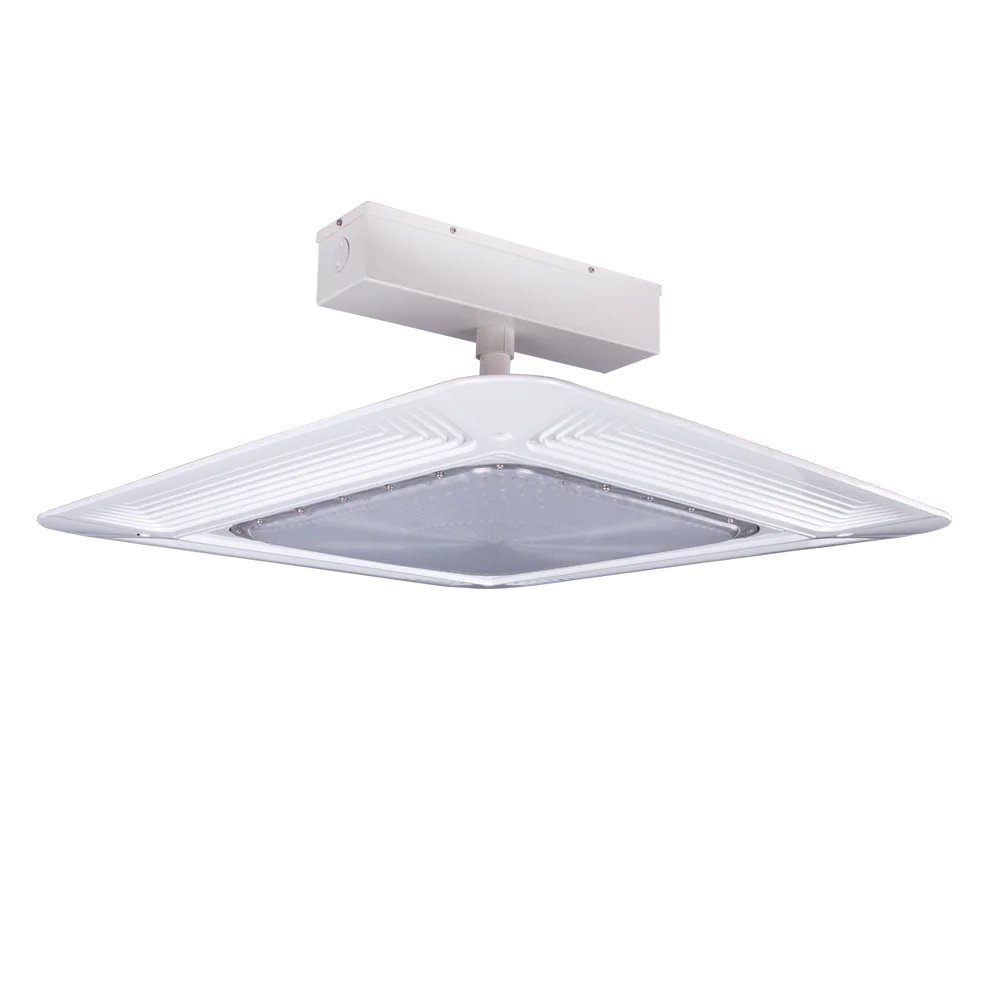 dlc listed led light retrofit fixture bulb 240w square housing led canopy light