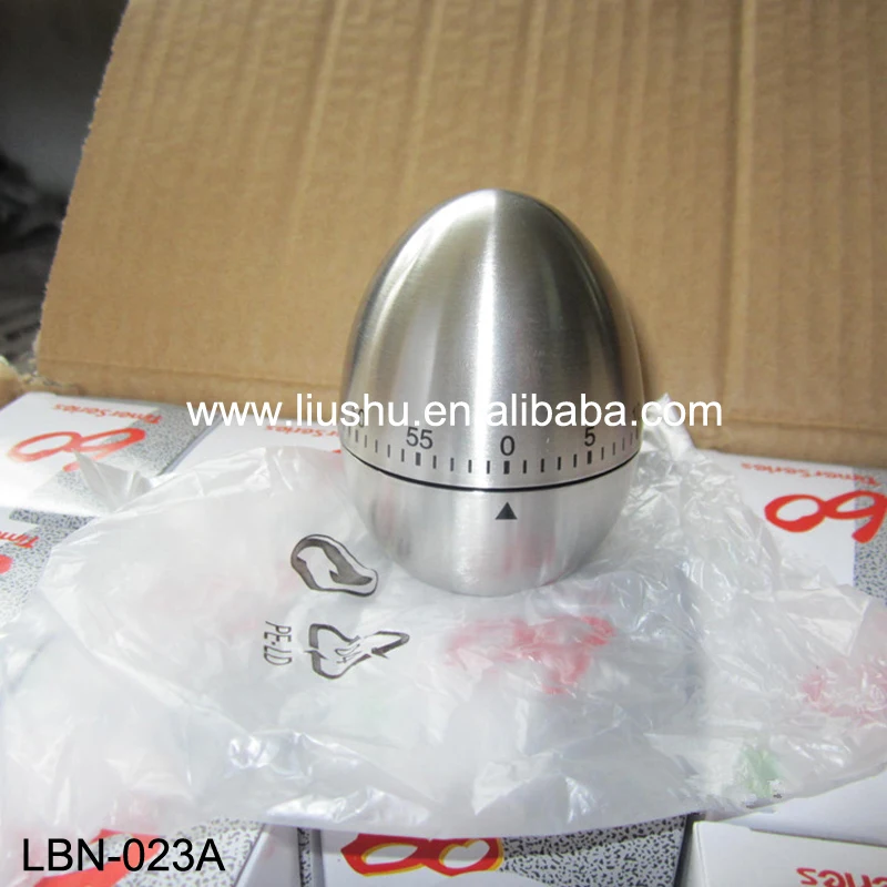 hot sales stainless steel egg shape kitchen cooking alarm timer