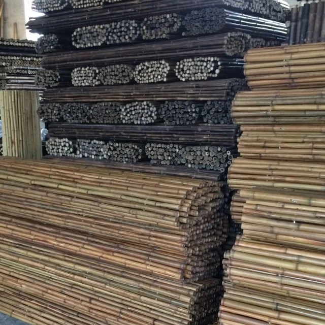 eco-friendly cheap natural black artificial bamboo fence bamboo panels
