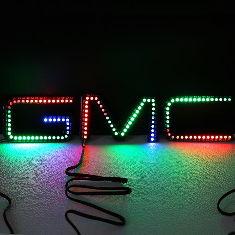 High quality SK6812 led badge light chasing angel eyes led halo rings for GMC