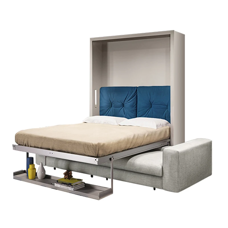 Horizontal Vertical Style Smart Size Queen Sofa Wall Bed mechanism