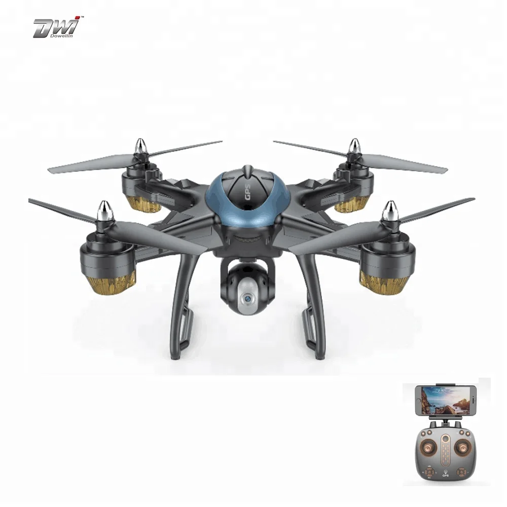 DWI Cheap Drone GPS FPV Wifi Quadcopter Follow Me Mode with Adjustable Camera