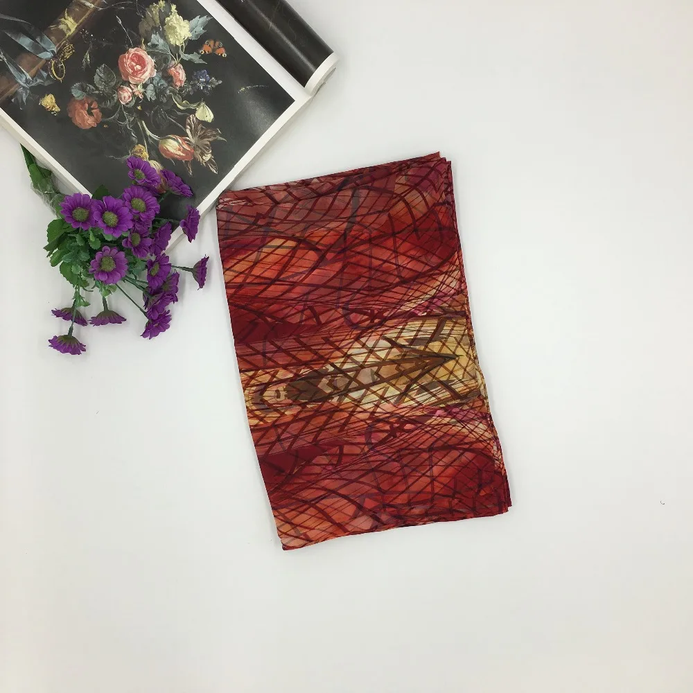 
Custom digital printed 100 natural silk turkey scarf bursa 