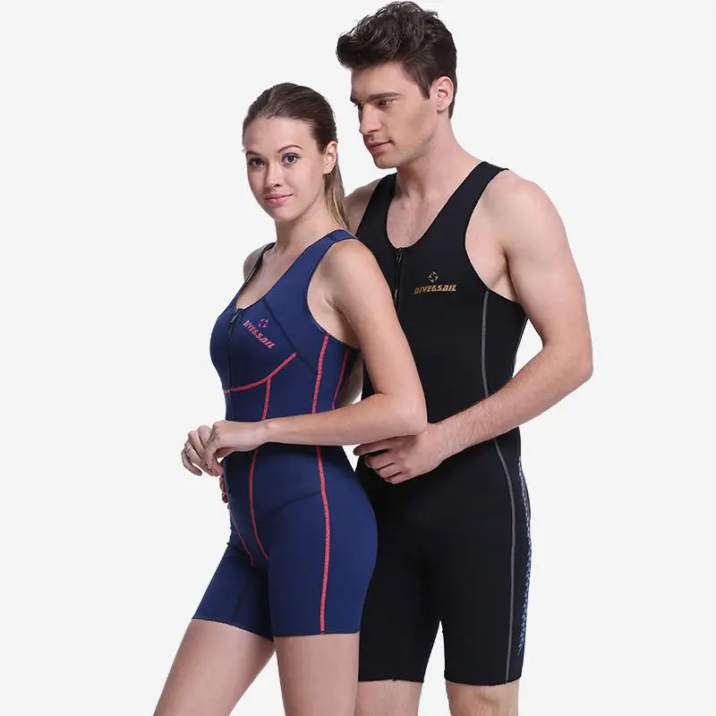 
Men and Women Short Diving Suit Swimsuit Man 