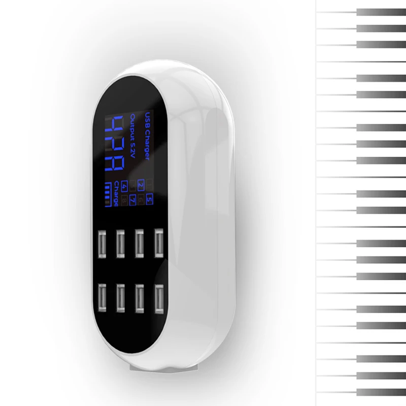  Doolike 8 USB-концентратор с ЖК-дисплеем умное зарядное устройство usb для мобильного телефона