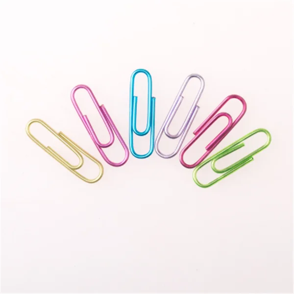 28mm metal paper clips, 28mm mental craf colored paper clips fasteners