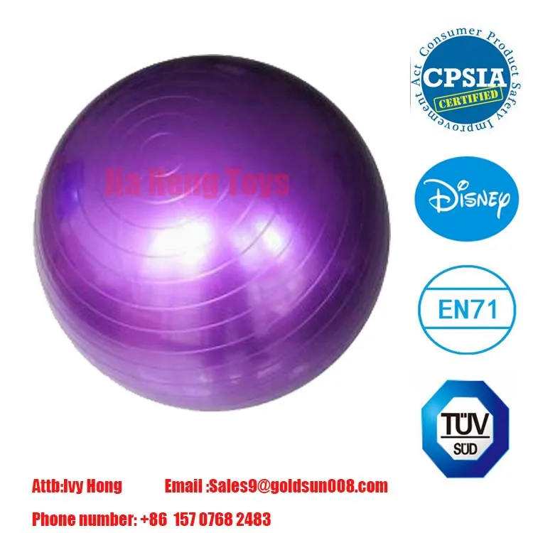 High quality color yoga ball PVC explosion-proof balance exercise ball