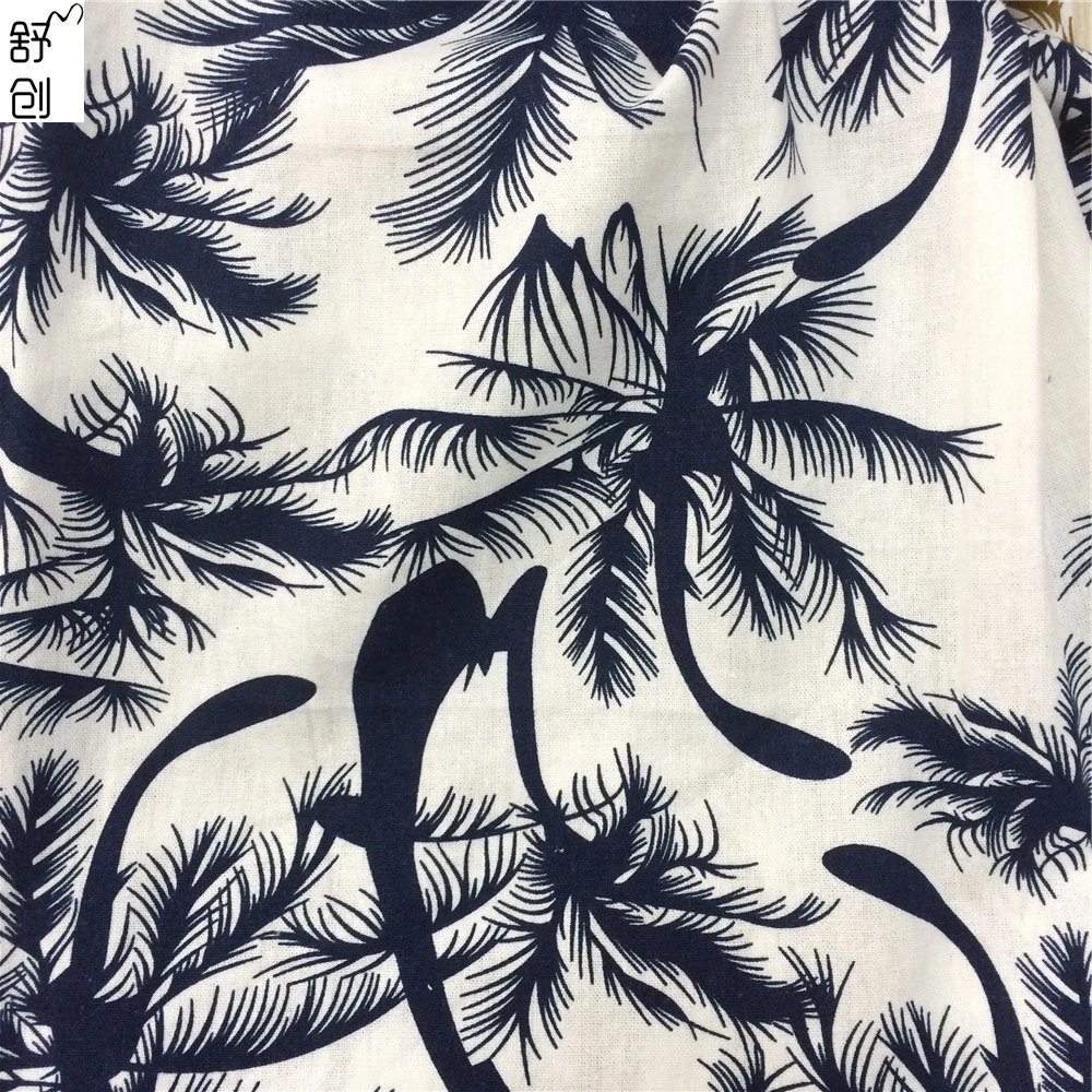 Распродажа, ткань с принтом кокосового дерева для летней одежды