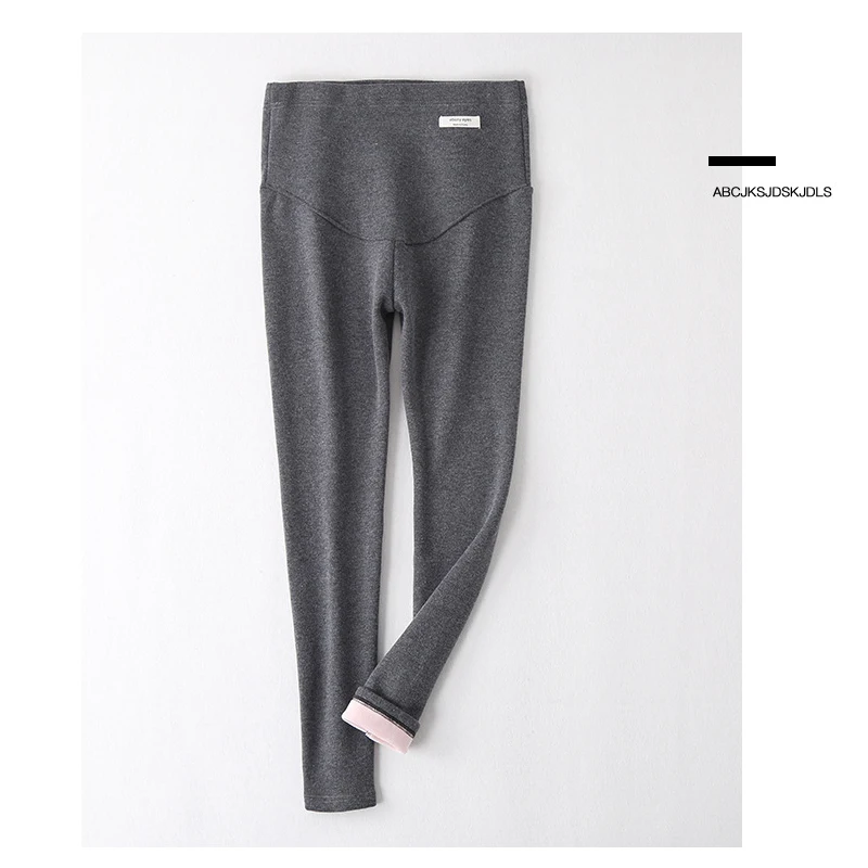
Winter Velvet Pants For Pregnant Women Maternity Leggings Warm Clothes Thickening Pregnancy Trousers 