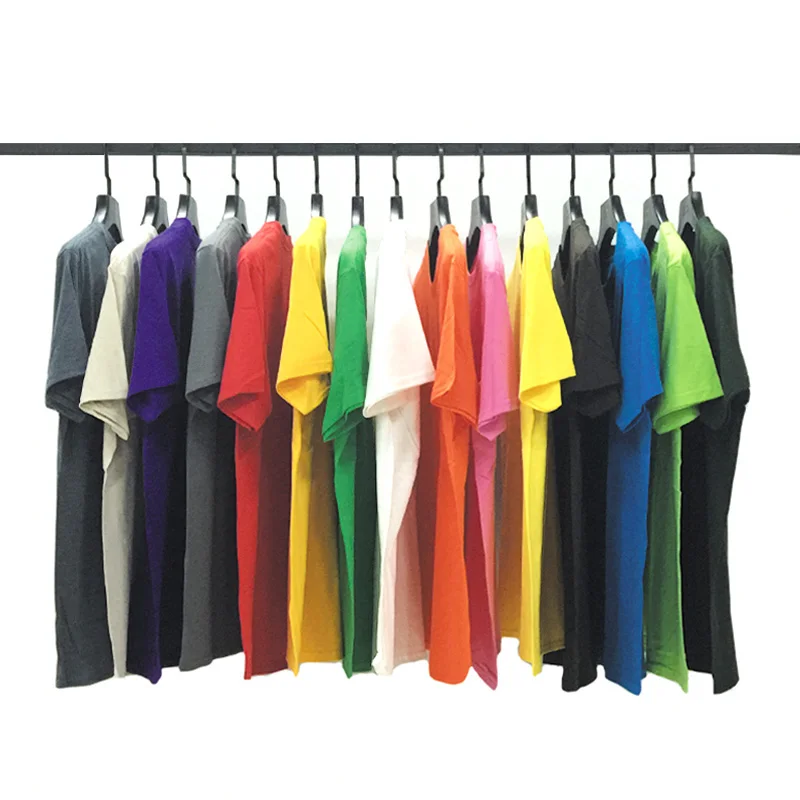 Оптовая продажа летняя Удобная хлопковая Простая мужская футболка на заказ