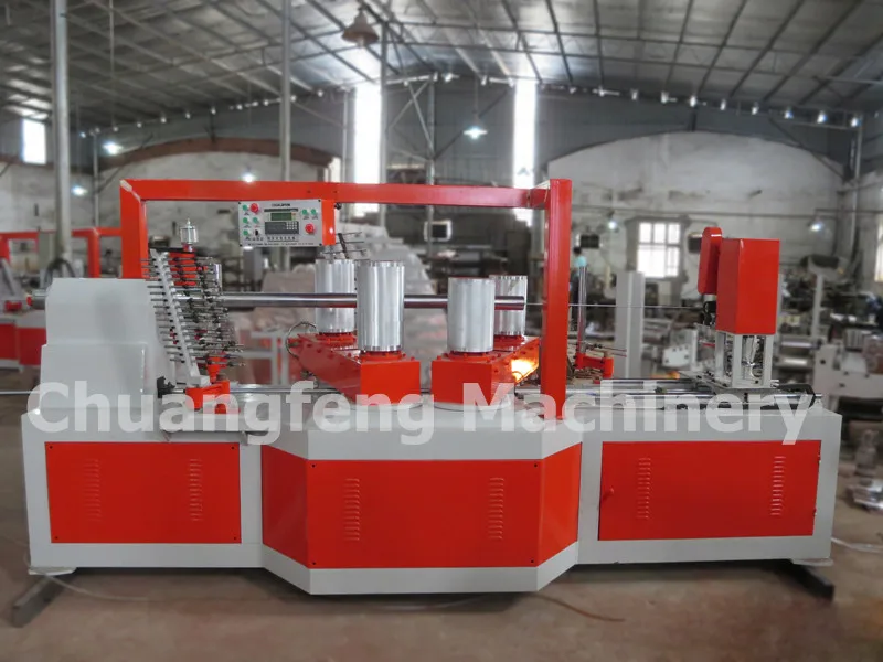Automatic Large Size Long Thickness Spiral Cardboard Paper Tube Core Winding Making Machine with 4 heads