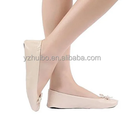 
Ballet Flats Foldable WITH EXPANDABLE TOTE BAG for Carrying High Heels 