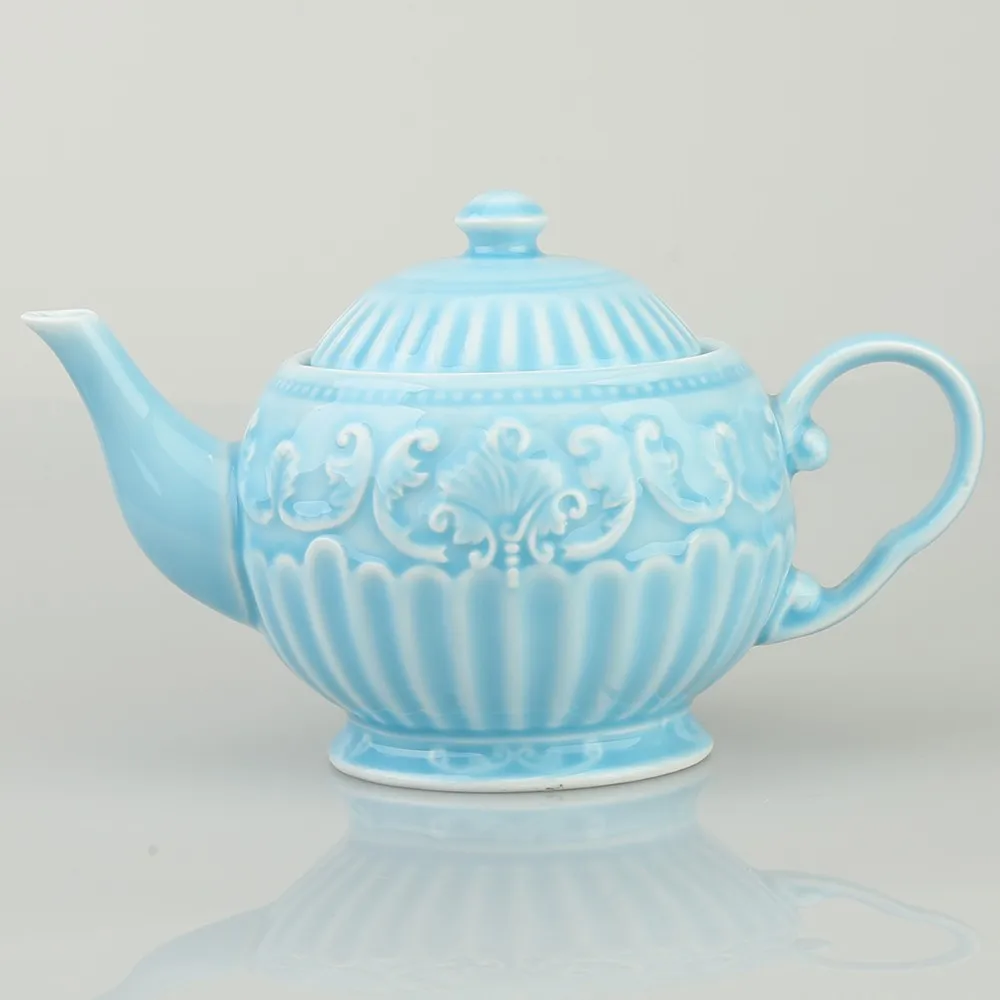 900ml Porcelain Color Glazed Coffee Tea Pots