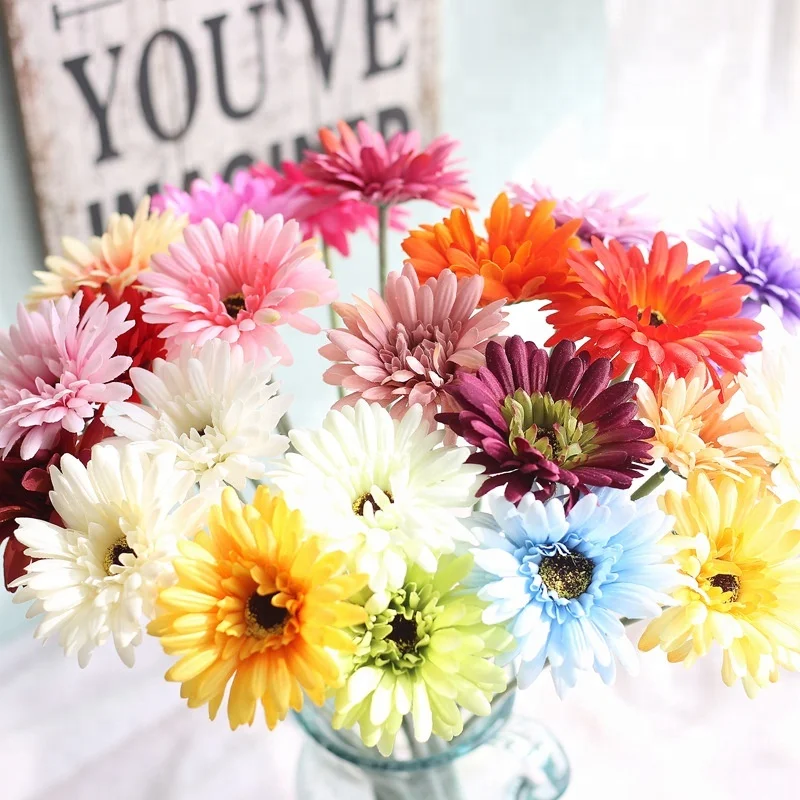 Factory direct home decoration simulation plant sunflower artificial flower hibiscus African chrysanthemum