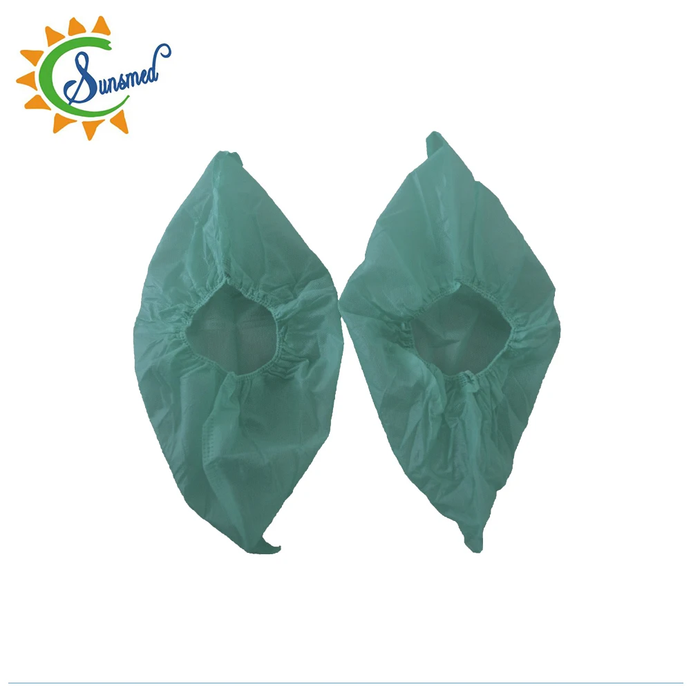 
disposable nonwoven PP hospital shoe covers pp cpe shoe cover with CE approved 
