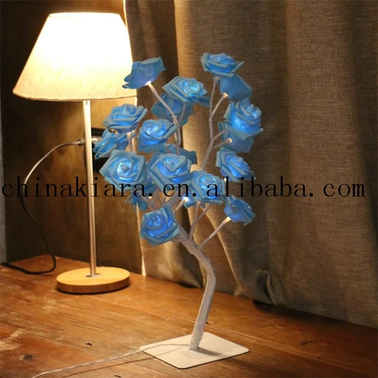 Home Wedding Decoration Led Rose tree Lamp Desk Top Rose Tree Night Light