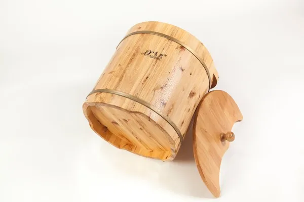 Chinese foot bucket, wooden foot spa tub, leg and foot massage function