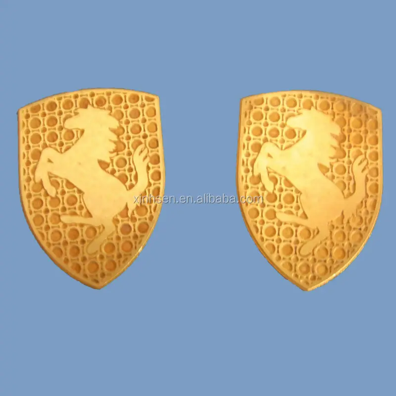 Electro chemical stainless steel etching metal label/car logo/luggage tag