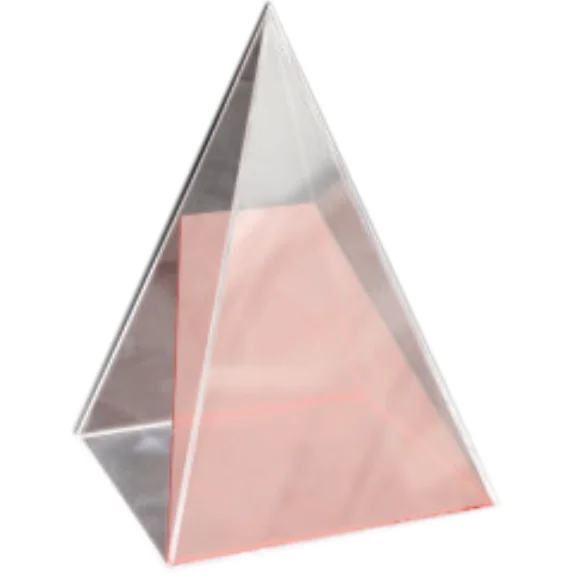 Math Geometry model of Rectangular pyramid with cross section