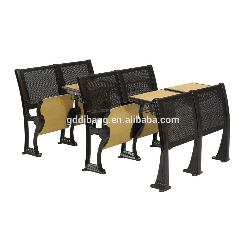 
plywood Wood folding school desk with bench school furniture table classroom training chair 
