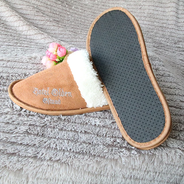Personalized luxury   wholesale factory spa washable disposable Hotel slippers
