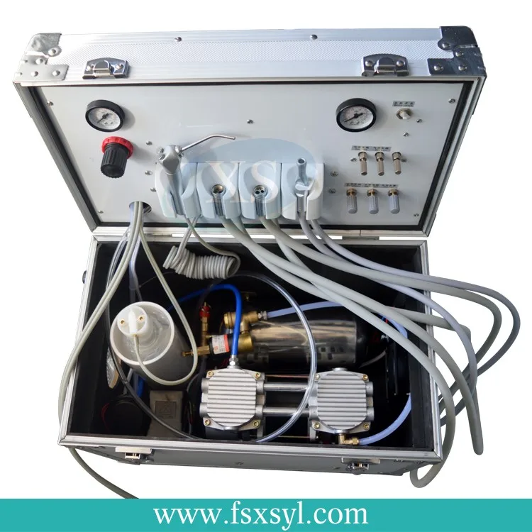 Dental Turbine Unit with Oilless Air Compressor Mobile Dental Chair Unit